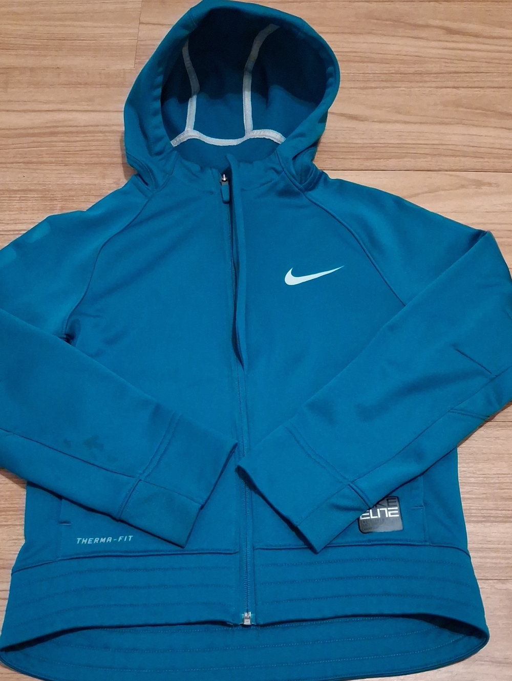 Nike Teal Hooded Therma-FIT Elite Kids Jacket